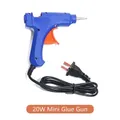 Professional 20W blue hot glue gun with orange trigger for DIY handicrafts and home repair - 20W Small Power Glue Gun / 1 Piece