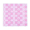 Large 104x104 square 2.6mm pegboard for fuse beads with pink checkerboard paw print design - Paw Print Cartoon Style / 104 Pegs (28x28cm) / Pink Checkerboard Paw Print