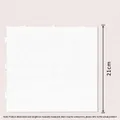 Large square white fuse bead pegboard 21cm size for high temperature resistant DIY crafts - Pure White / 78 Pegs (21x21cm) / White