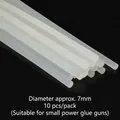 Διάφανες ράβδοι θερμοκόλλας 7mm για πιστόλια μικρής ισχύος, πακέτο 10 τεμαχίων για DIY - Διαφανή Στικάκια Κόλλας / 10 Τεμάχια