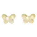 Perle en verre papillon jaune transparente de 14mm pour la création de bijoux DIY - 10 Pièces/Paquet (14x10mm) / Jaune