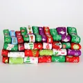 Assorted 10-25mm Christmas grosgrain ribbons for holiday gift wrapping and DIY crafts - Christmas Series