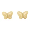 Élégantes perles papillon crème 10x14mm pour la création de bijoux faits main DIY - 10 Pièces/Paquet (14x10mm) / Jaune Solide
