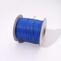 Hochwertige blaue gewachste Kordelspule für DIY-Schmuckherstellung und Handwerksprojekte - 0.5mm / 10 Meter / Mittelblau