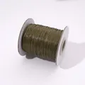 Professionelles olivgrünes gewachstes Rundkordel für DIY handgefertigte Schmuckflechten - 0.5mm / 10 Meter / Armeegrün