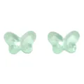 Perles en verre papillon translucides vert clair 10x14mm pour bijoux DIY - 10 Pièces/Paquet (14x10mm) / Vert