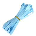 Light blue grosgrain ribbon with white stitched edges for gift wrapping and wedding decor - Light Blue