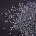 Iridescent greyish-purple crushed glass chips for DIY resin crafts and nail art decoration - 10g Pack / Dark Gray