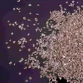 Iridescent champagne AB crushed glass fragments for DIY jewelry making and nail art decoration - 10g Pack / Brown