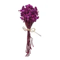 Piccolo bouquet di fiori secchi viola con fiocco in spago per decorazione fai-da-te - Mini bouquet / 1 Pezzo/Confezione / Viola