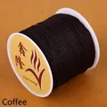 Professional 0.8mm dark brown jade thread spool for DIY handmade jewelry and crafts - 0.8mm (1 Piece) / Coffee (Approx 45m)