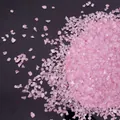 Iridescent pink crushed glass stones for DIY crafts and nail art decorative filling - Deep Pink