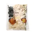 Mini fiori secchi misti in busta trasparente per decorazioni fai da te e regali - Pacchetto Materiale a Stile Fisso / 1 Sacchetto (Circa 17,5 g) / Bianco