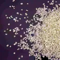 AB iridescent irregular crushed glass stones for DIY crafts and nail art decoration - Light Yellow