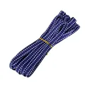 Dark blue grosgrain ribbon with white polka dots for gift packaging and DIY crafts - Dark Blue