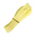 Yellow grosgrain ribbon with white saddle stitch for gift wrapping and DIY crafts - Yellow