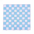 Durable blue and white checkered interlocking fuse bead pegboard for DIY craft art projects. - Interlocking Blue White Grid / 104 Pegs (28x28cm) / Blue & White Checkerboard