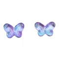 Perles papillon en verre dégradé violet bleu pour bijoux faits main DIY 14mm - 10 Pièces/Paquet (14x10mm) / Violet Bleu Foncé