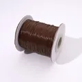 Hochwertige braune gewachste Kordelspule für DIY-Schmuckherstellung und Weben - 0.5mm / 10 Meter / Braun