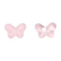 Perles papillon roses transparentes en verre pour création de bijoux DIY, 10x14mm - 10 Pièces/Paquet (14x10mm) / Rose