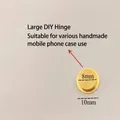 Small gold-colored metal DIY rotating shaft for handmade phone cases, 8mm and 10mm size. - Rotating Bearing / Large (8x10x3mm) / Gold
