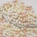 High-elastic mixed pastel polyester pom-poms for kindergarten DIY crafts and decor - Milk Tea Colors / 1cm (200 Pieces/Pack)