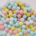 Soft multicolor polyester plush pom poms for DIY handmade crafts and creative decorations - Light Mixed Theme / 2cm (50 Pieces/Pack)