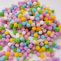 Soft multicolor high-elastic polyester pom-poms for children DIY handicraft projects - Dark Mixed Color Series / 1cm (200 Pieces/Pack)