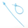 Adjustable light blue silicone gourd-shaped cable tie for DIY jewelry and accessory making - Sky Blue