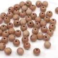 10mm natuurlijke houten ronde kralen voor het maken van DIY-sieraden - Beukenhout