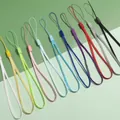 Assorted colorful multi-functional polyester lanyards for phones, USBs and keychains - Random Mixed Colors