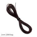 1mm dark brown Korean waxed cord thread for DIY bracelet necklace making 10m per bag - 10 Meters / 1.0mm / Dark Brown