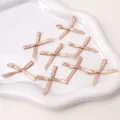 Piccoli fiocchi di nastro di raso champagne per accessori capelli e fai da te - Cachi