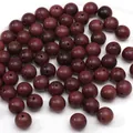 Luxe 10mm donkerrode natuurlijk geverfde houten kralen voor het maken van DIY-sieraden - Violet