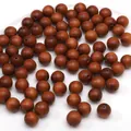 Natuurlijke 10 mm bruine ronde houten losse kralen voor handgemaakte DIY sieraden - Barbie Sandelhout