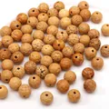 10mm geverfde natuurlijke houten ronde kralen met textuur voor DIY sieraden maken - Tandloze Diamant