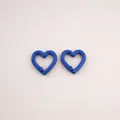 Blue heart-shaped metal lobster clasp for DIY keychain jewelry making crafts - Peach Blossom Shaped Clasp (2#) / 1 Piece/Pack (21x21mm) / Sapphire Blue