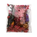 Assortimento di fiori secchi colorati per bricolage e decorazione di biglietti - Pacchetto Materiale a Stile Fisso / 1 Sacchetto (Circa 17,5 g) / Rosso Viola