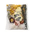 Assortimento di fiori secchi e steli botanici in un sacchetto protettivo trasparente - Pacchetto Materiale a Stile Fisso / 1 Sacchetto (Circa 17,5 g) / Giallo
