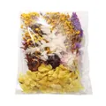 Kit di fiori secchi misti fai-da-te per decorazione di biglietti e regali - Pacchetto Materiale a Stile Fisso / 1 Sacchetto (Circa 17,5 g) / Giallo & Viola