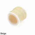 Premium 0.8mm braided nylon jade cord for DIY jewelry making in elegant beige color - 0.8mm (1 Piece) / Beige (Approx 45m)