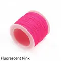 Professional 0.8mm No. 72 jade thread in fluorescent pink for DIY bracelet weaving - 0.8mm (1 Piece) / Fluorescent Pink (Approx 45m)