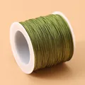Premium 0.8mm green nylon jade thread spool for professional DIY jewelry braiding - 0.8mm (1 Piece) / Avocado Green (Approx. 45m)