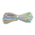 High-quality 0.8mm colorful rainbow nylon cord for DIY jewelry and bracelet braiding - 0.8mm (1 Piece) / Gradient Dye #077 (10m/Bundle)
