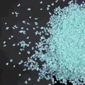 Irregular AB iridescent light blue crushed glass fragments for DIY crafts and nail art - Sky Blue