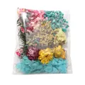 Fiori secchi misti colorati assortiti per decorazioni regalo e lavori fai da te - Kit materiale fai-da-te / Confezione da 17,5g / Blu