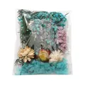 Confezione di mini fiori secchi colorati per artigianato fai da te e decorazioni - Kit materiale fai-da-te / Confezione da 17,5g / Azzurro