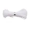 White 0.8mm braided nylon cord for DIY jewelry making and bracelet weaving - 0.8mm (10m/Bundle) / White