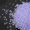 Irregular lavender iridescent AB crushed glass stones for DIY crafts and nail art. - Light Purple