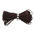 High-quality 0.8mm dark brown jade nylon cord bundle for DIY jewelry and bracelet braiding - 0.8mm (10m/Bundle) / Dark Brown
